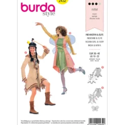 Alf/indianer kostume Burda 2432 str. 36-48