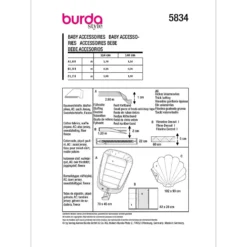 Baby tilbehør Burda 5834