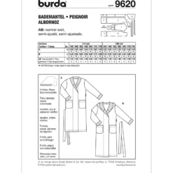 Badekåbe Burda Kids 9620 str. 140-176