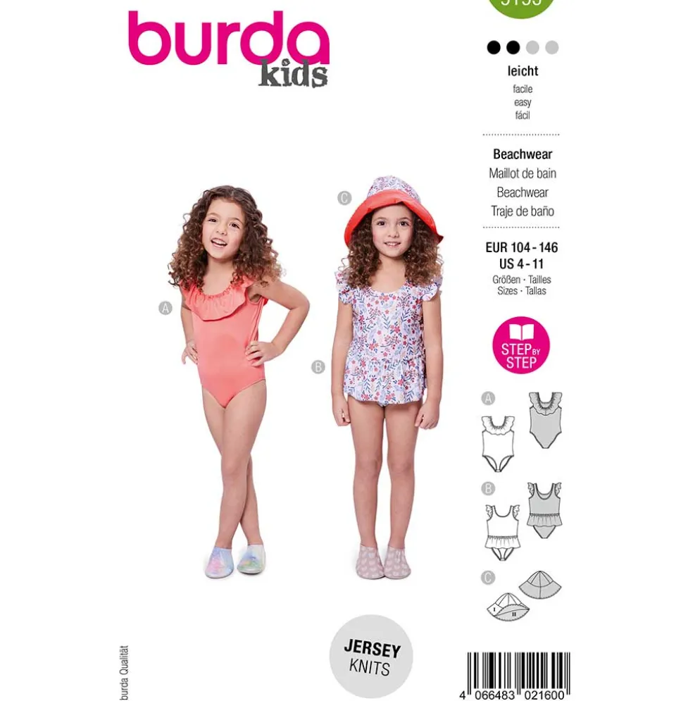 Badetøj Burda Kids 9193 str. 104-146