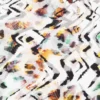 Bambusjersey med abstrakt dyreprint Trend white