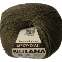 Bio Lana 100% uld Lys grønbrun