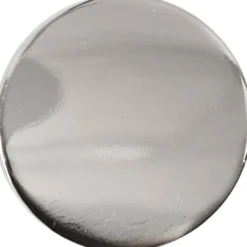 Blank knap, 19 mm Sølv
