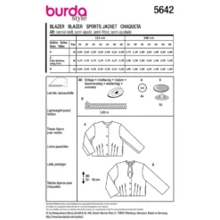 Blazer Burda 5642 str. 36-48