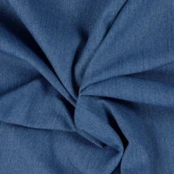 Blød denim m/ stræk Støvet blå