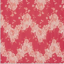 Blonde blomstret zigzag mønster Spice red