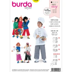 Bluse/bukser Burda kids 2506 str. 104-140