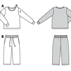 Bluse/bukser Burda kids 9250 str. 104-140
