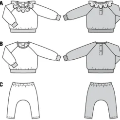 Bluse/bukser Burda Kids 9259 str. 56-98