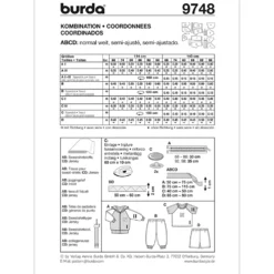 Bluse/Bukser Burda Kids 9748 str. 68-98
