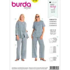Bluse/bukser Burda 8108 str. 44-60