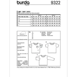 Bluse Burda Kids 9322 str. 98-128