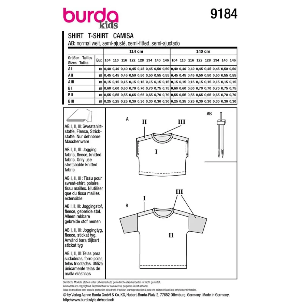 Bluse Burda Kids str. 104-146