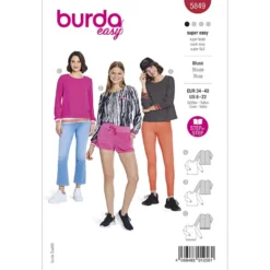 Bluse Burda 5849 str. 34-48