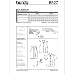 Bluse Burda 6527 str. 34-46