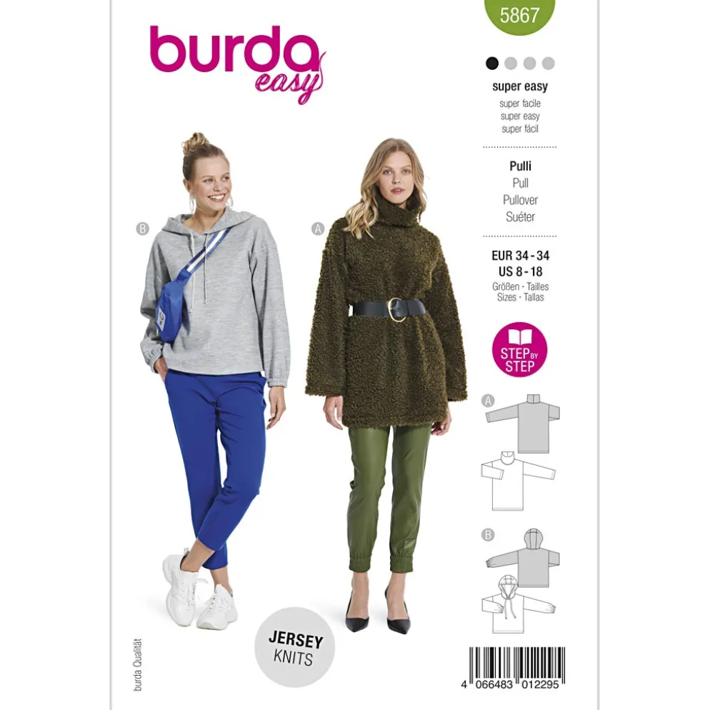 Bluse Burda 5867 str. 34-44