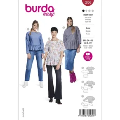 Bluse Burda 5856 str. 34-48