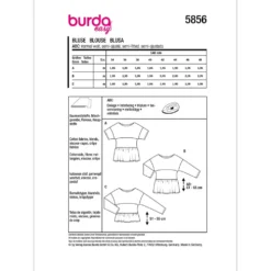 Bluse Burda 5856 str. 34-48