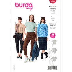 Bluse Burda 5961 str. 34-48