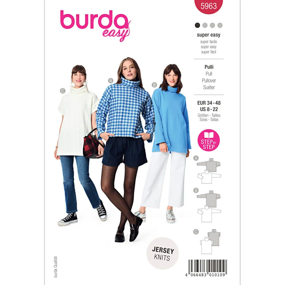 Bluse Burda 5963 str. 34-48