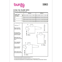 Bluse Burda 5963 str. 34-48
