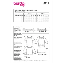 Bluse Burda 6111 str. 34-44