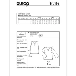 Bluse Burda 6234 str. 34-44