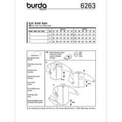 Bluse Burda 6263 str. 34-44