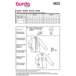 Bluse Burda str. 36-48