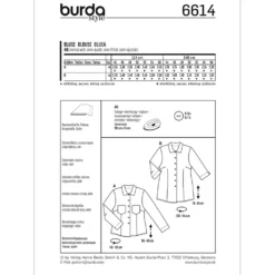 Bluse Burda 6614 str. 44-46