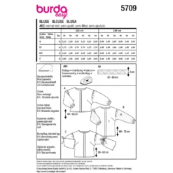 Bluse Burda 5709 str. 34-44