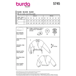 Bluse Burda 5745 str. 36-46