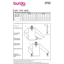 Bluse Burda 5752 str. 36-46