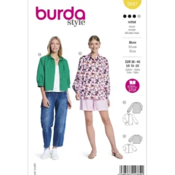 Bluse Burda 5847 str. 36-48
