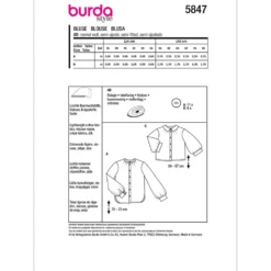 Bluse Burda 5847 str. 36-48