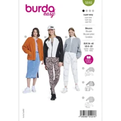 Bluse Burda 5848 str. 34-48