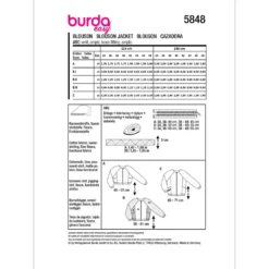 Bluse Burda 5848 str. 34-48