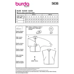 Bluse Burda 5636 str. 36-48