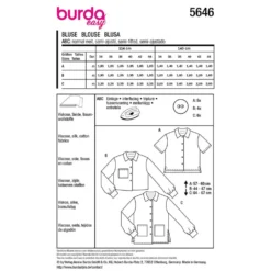 Bluse Burda 5646 str. 34-44