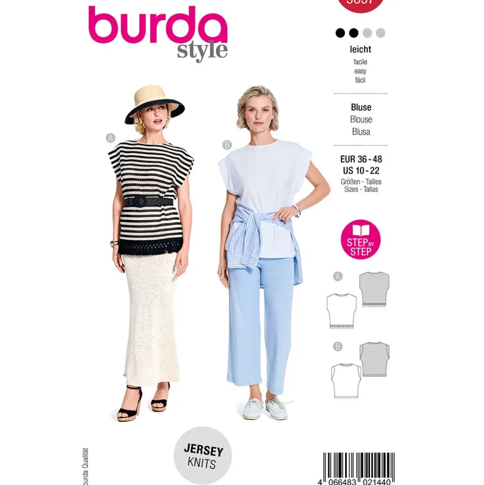 Bluse Burda 5657 str. 36-48