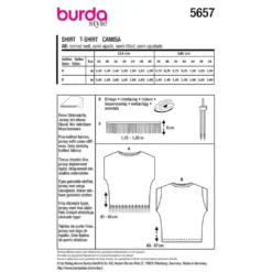 Bluse Burda 5657 str. 36-48