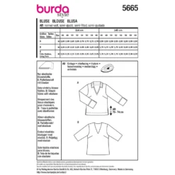 Bluse Burda 5665 str. 46-60