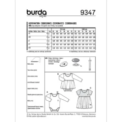 Bluse/kjole Burda kids 3947 str. 62-92