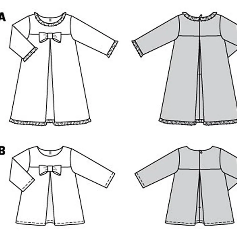 Bluse/kjole Burda kids 9252 str. 104-134