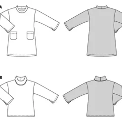 Bluse/kjole Burda 5866 str. 44-54