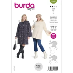 Bluse/kjole Burda 5866 str. 44-54