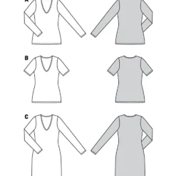 Bluse/kjole Burda 6075 str. 34-44
