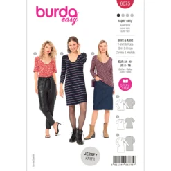 Bluse/kjole Burda 6075 str. 34-44