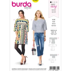 Bluse/Kjole Burda 6343 str. 34-44