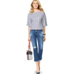 Bluse/Kjole Burda 6343 str. 34-44